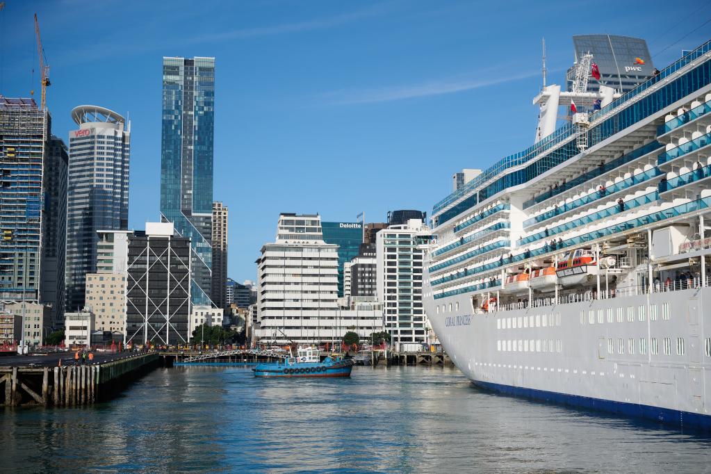 Cruise ship in port