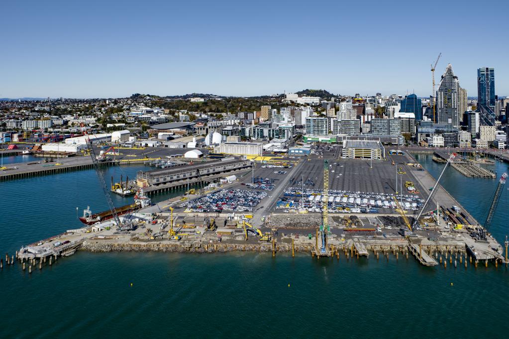 Bledisloe North under construction.